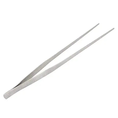 Stainless steel straight tweezers with pointed tips
