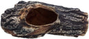 Dark brown faux wood log with hollow center for Tree Lodge