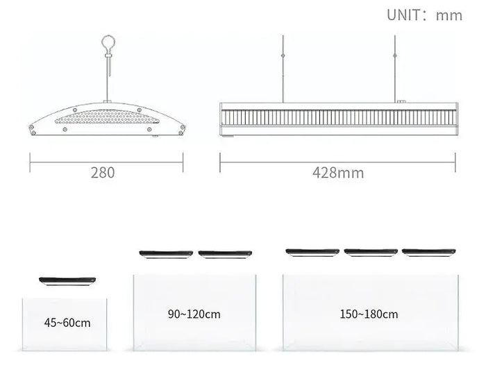 Week Aqua A430 PRO LED Light for Planted Tanks | Aquatic Motiv