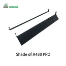 Black metal shade components for Week Aqua A430 Pro model