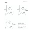 Week Aqua J-Series adjustable metal shelf bracket for aquariums, 287-437mm sizes