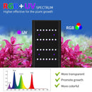 Black rectangular Week Aqua L Series PRO-K LED grow light with white, purple RGB+UV bulbs