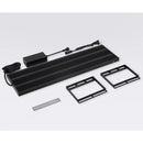 Week Aqua L Series PRO-K black rectangular LED aquarium light with ribbed surface and mounting brackets