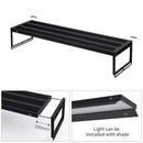 Week Aqua L Series PRO-K black metal aquarium light with slatted top and adjustable brackets