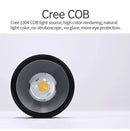 Week Aqua Mini7 PRO-F Cree COB LED flashlight with black body and yellow light