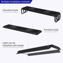 Week Aqua P series black rectangular adjustable light fixture