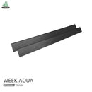 Black matte metal shade panels for Week Aqua P Series aquarium lighting
