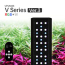 Week Aqua V Series SE-S black rectangular aquarium light with white LED dots and remote