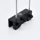 Black metal antenna holder with adjustable knobs and flame logo for Week Aqua V Series SE-S