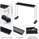 Week Aqua V Series SE-S black aluminum LED desk lamp with PC lens shade and adjustable clamp mount