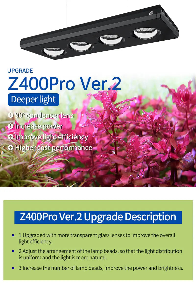 Week Aqua Z400D PRO Color Accurate LED | Aquatic Motiv