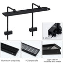 WeekAqua M Series PRO RGB+UV 3.0 black aluminum LED light bar with PC lampshade and adjustable bracket