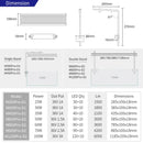 WeekAqua M Series PRO RGB+UV 3.0 36V 1A silver tank LED light bar