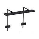 Black matte rectangular WeekAqua M Series PRO RGB+UV 3.0 shelf with curved supports