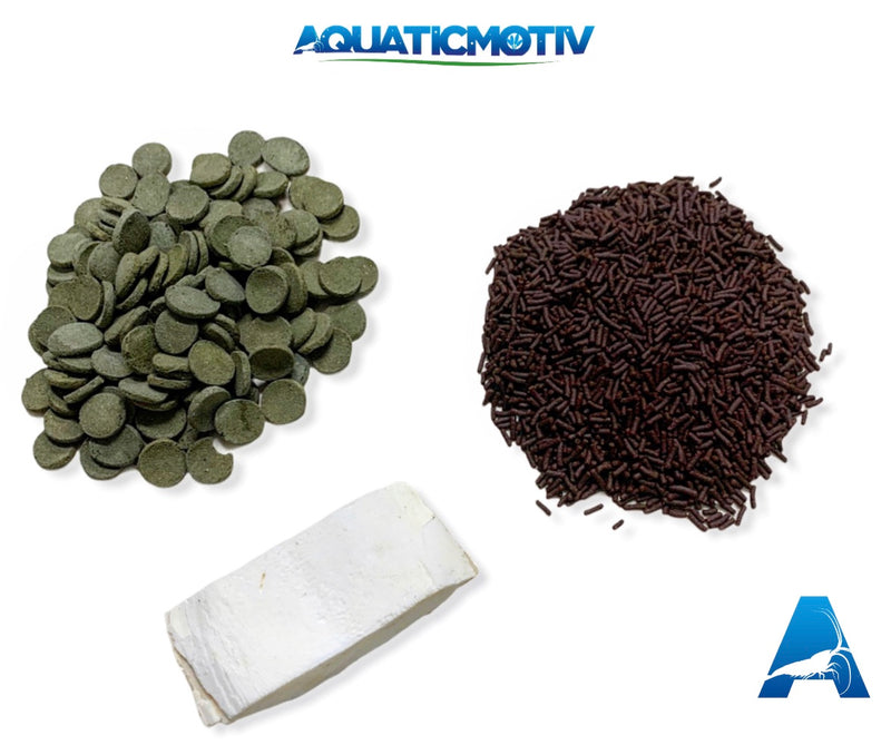 Snail Food Mix - Calcium & Spirulina Enriched Diet - AquaticMotiv