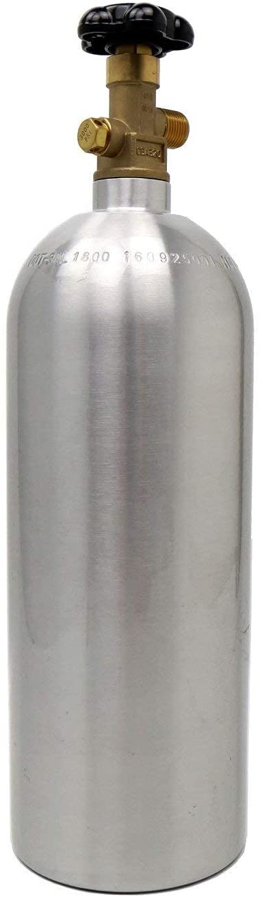 5lbs CO2 Tank Aluminum Cylinder - CGA320 Valve - AquaticMotiv