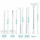 5 in 1 Stainless Steel Aquascape Tool Kit with Case - AquaticMotiv
