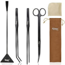 Hygger Black Stainless Steel Aquascaping Tool Kit - AquaticMotiv