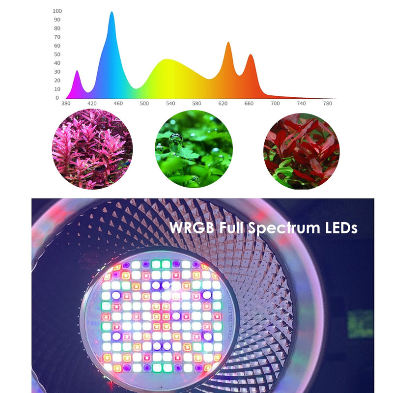 Pendant Style Full Spectrum Aquarium Light WRGB - B Series - AquaticMotiv