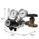SR AQUARISTIK Dual Stage Co2 Regulator - AquaticMotiv